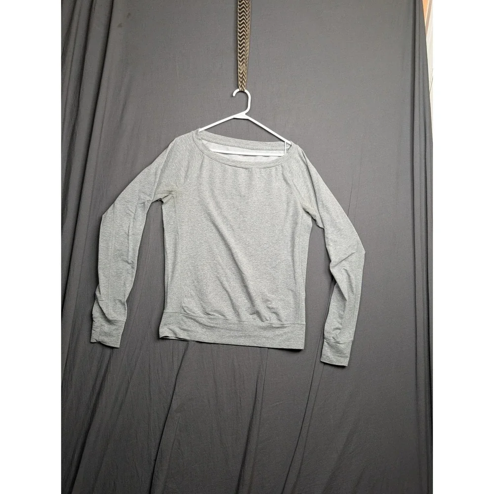 Nike Dri Fit Womens Gray Long Sleeve Top Small‎